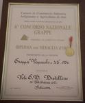 Jacopo Poli Vespaiolo - Concorso Nazionale Grappa - medaglia d'oro - 1987